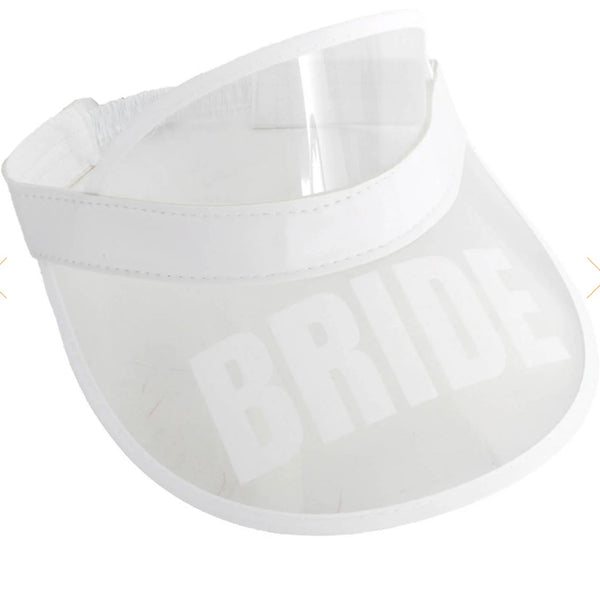 BRIDE PERSPEX VISOR WHITE RIM (CLEAR)
